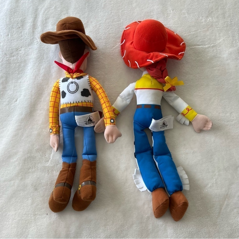 Disney Store Pixar Toy Story Jessie & Woody Cowboy Cowgirl Plush Dolls (2) - Picture 3 of 6